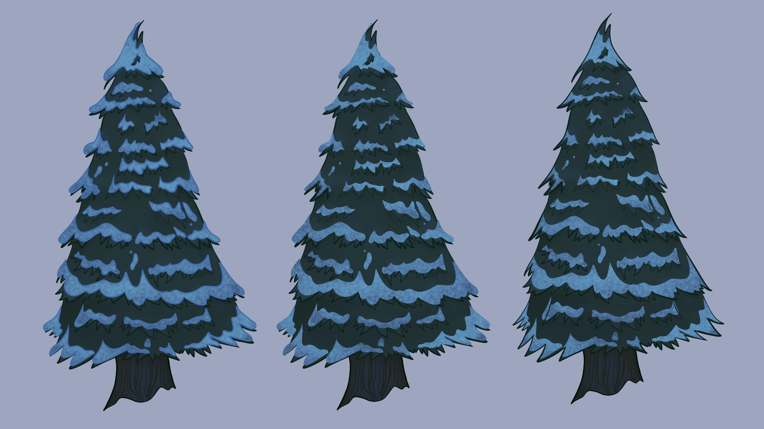 Aurora Forest Tree Concept