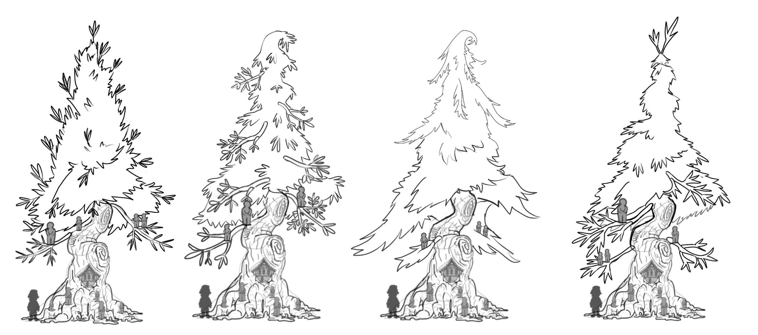 Sacred Tree Concept Sketches