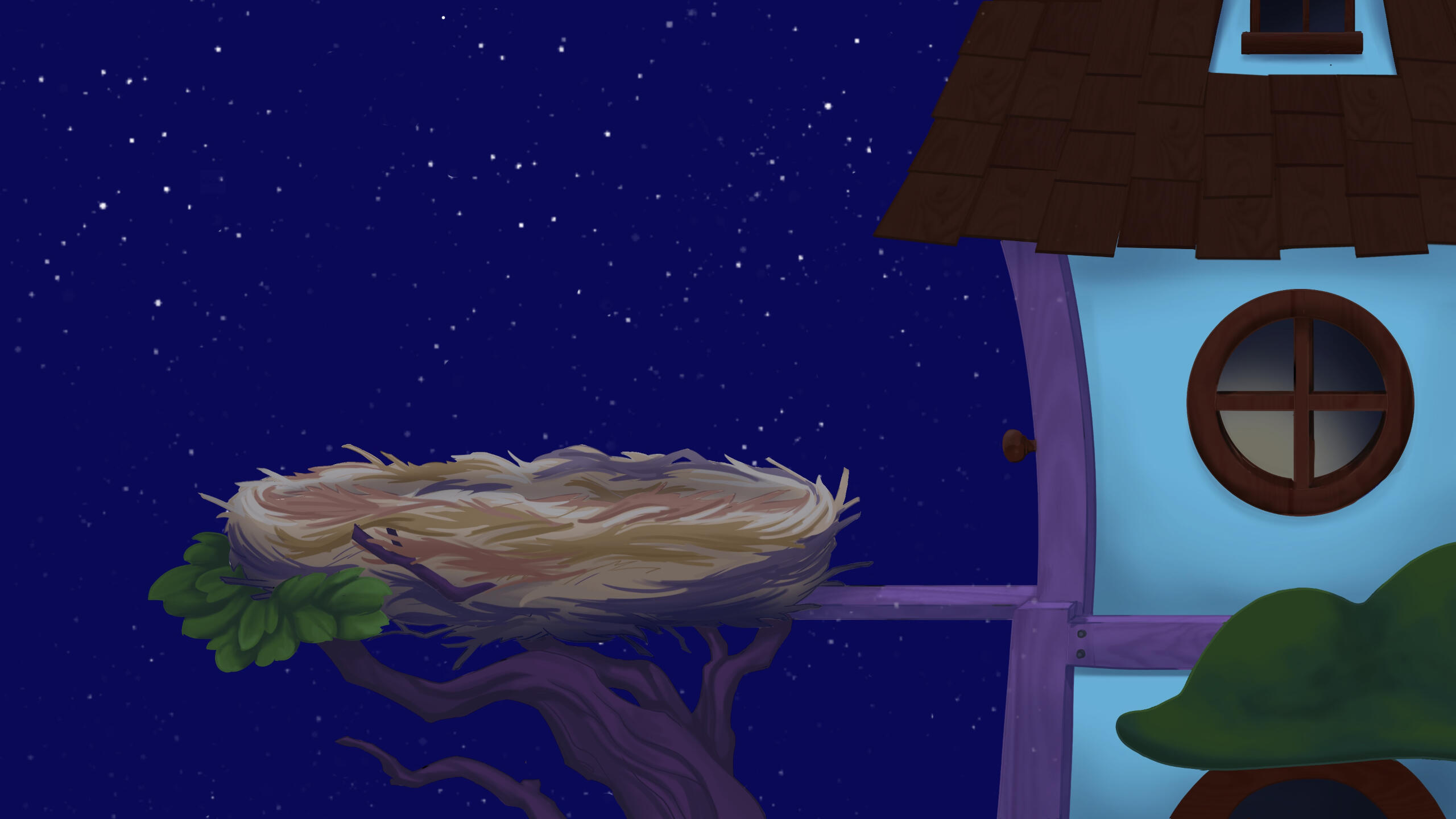 Screech&#39;s Nest Background Paint