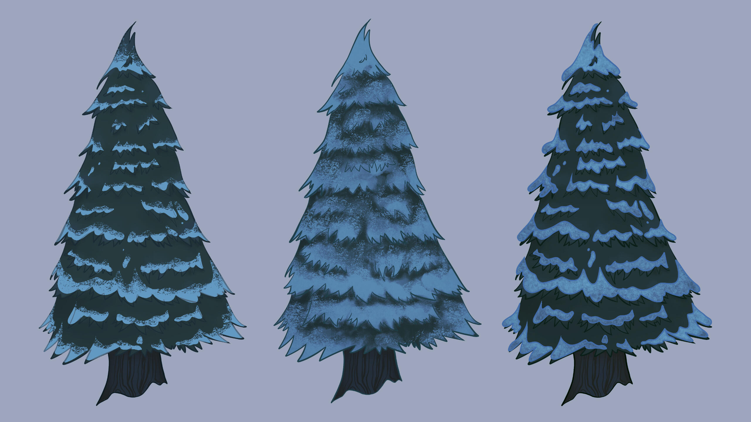 Aurora Forest Tree Concept