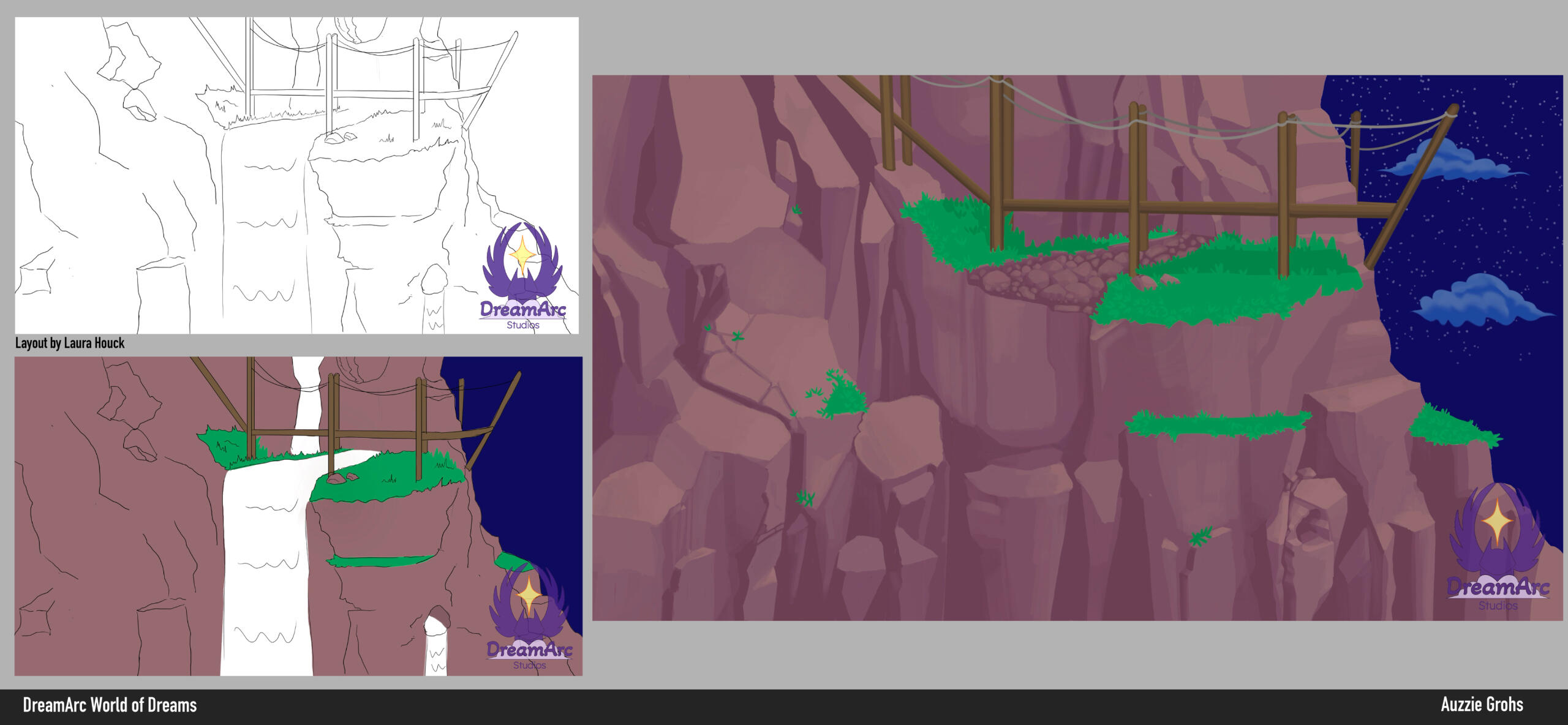 Screech&#39;s Waterfall Background Paint